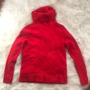 Red J.Crew Turtleneck ❤️